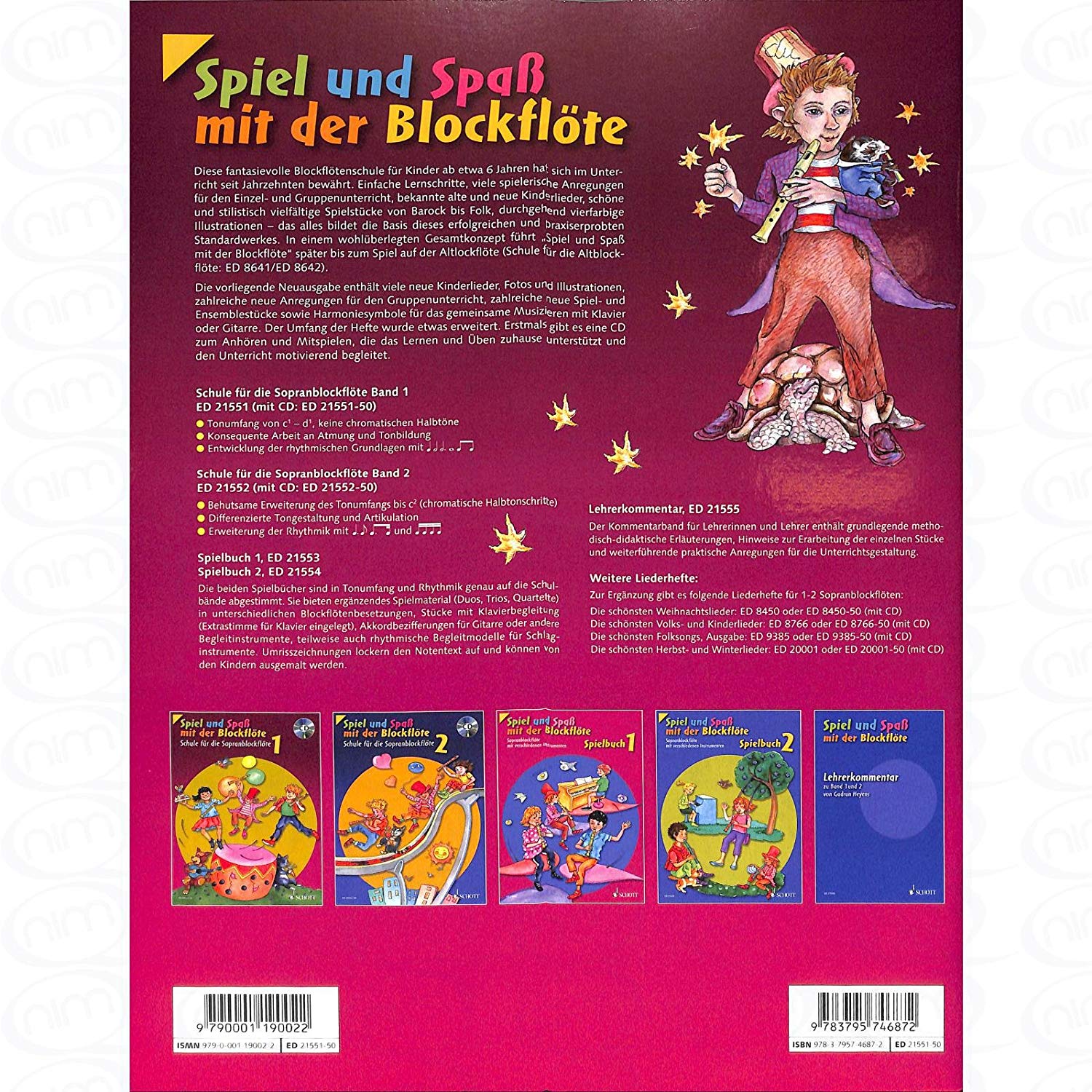 Spiel und Spaß mit der Blockflöte Band 1 - Backcover