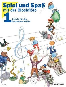 Spiel und Spaß mit der Blockflöte Band 1 - Altes Cover