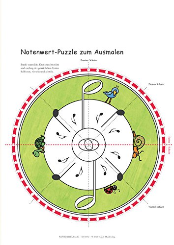 Flötenlilli Blockflötenschule Band 2 - Notenwert Puzzle