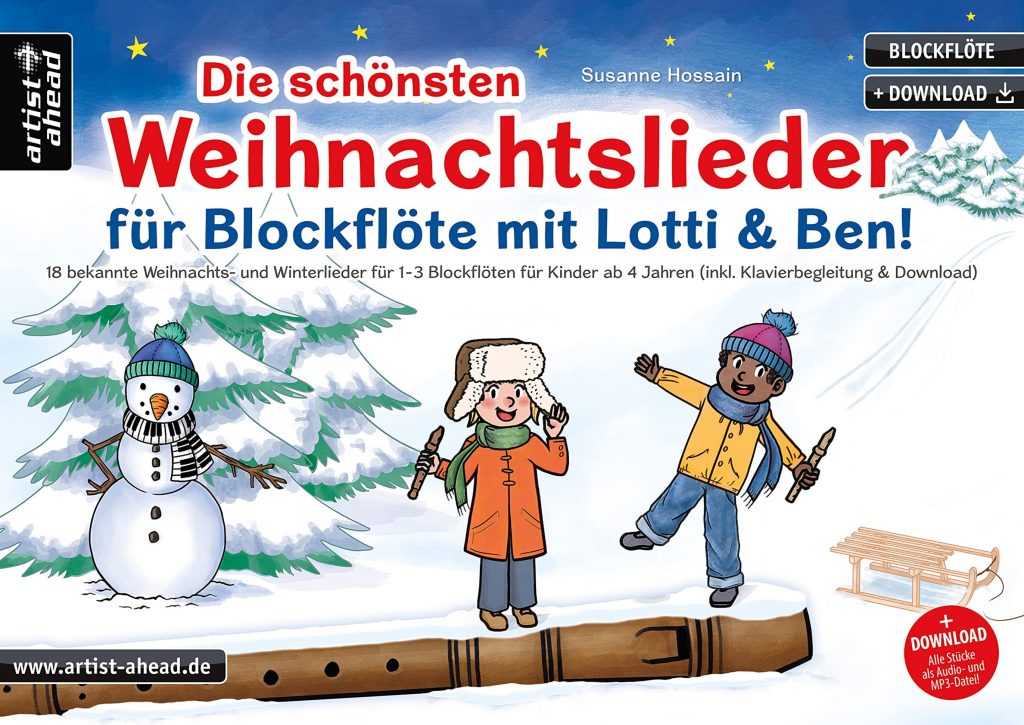 Weihnachtslieder Blockflöte mit Lotti und Ben