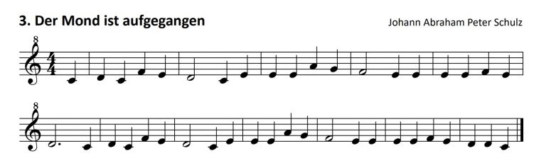 Bekannte Lieder In C Dur